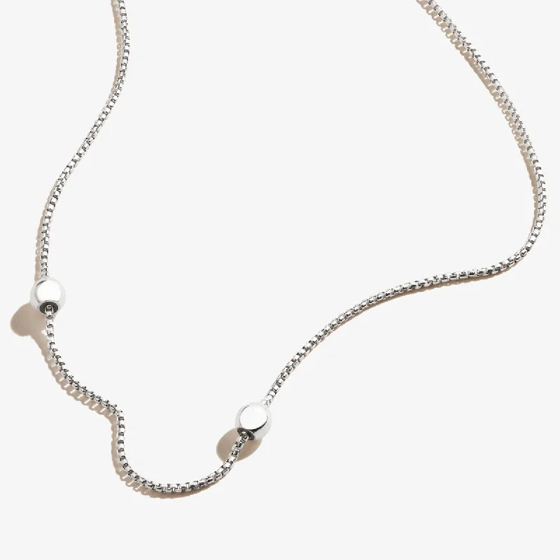 silver dragon claw ring Adjustable Length Flat Chain Necklace