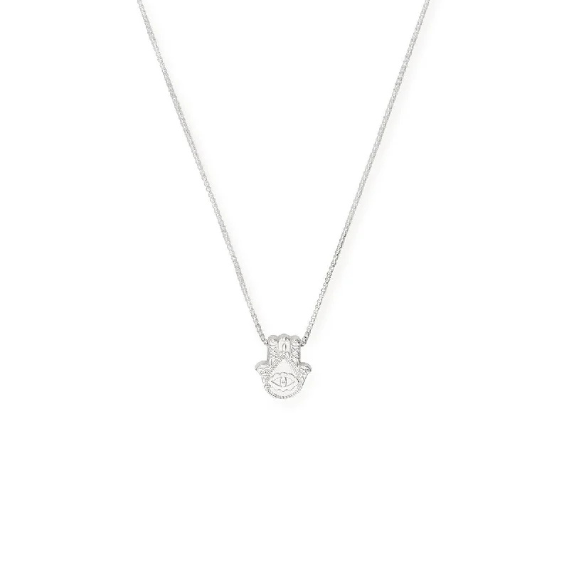 handcrafted opal inlay ring Hamsa Necklace
