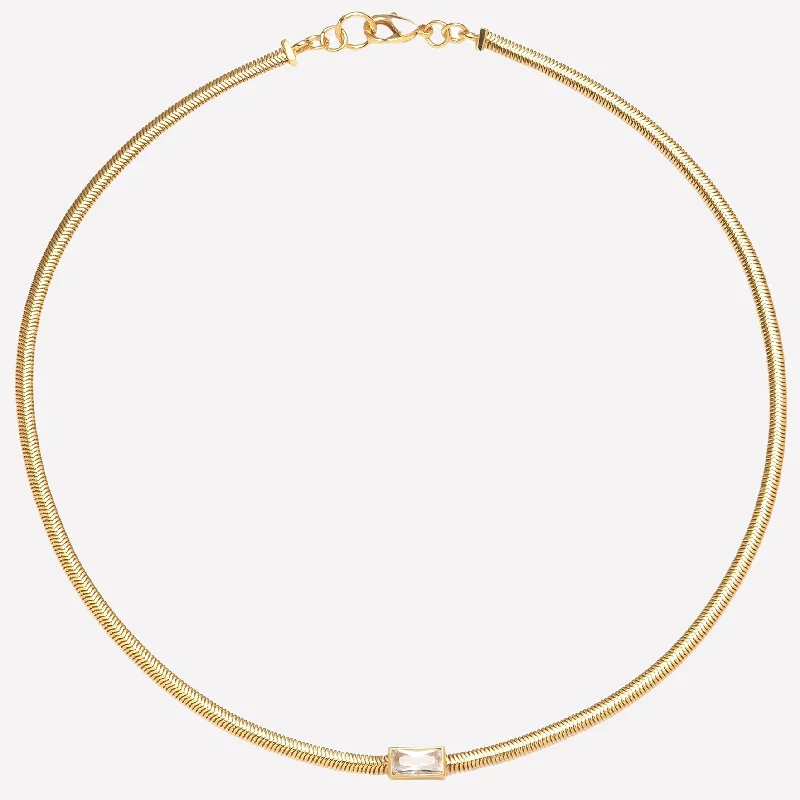 personalized couple’s bracelet engraved Igi Gold Snake Chain