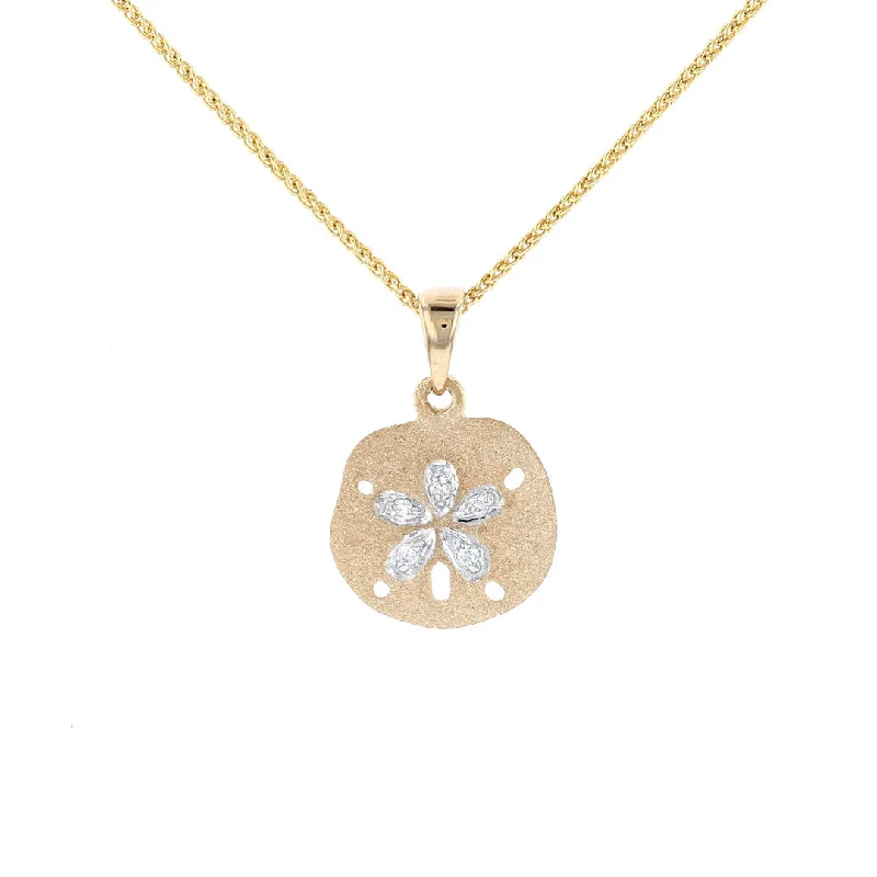 simple sapphire wedding band Petite Diamond Sand Dollar Pendant