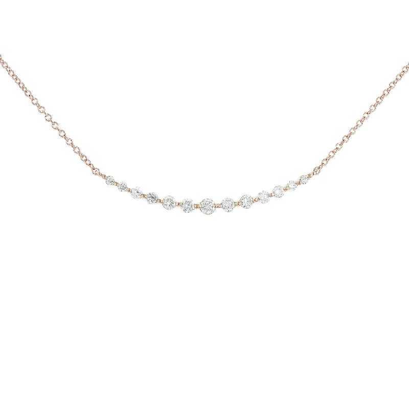 real peridot charm bracelet Rose Gold Diamond Smile Necklace