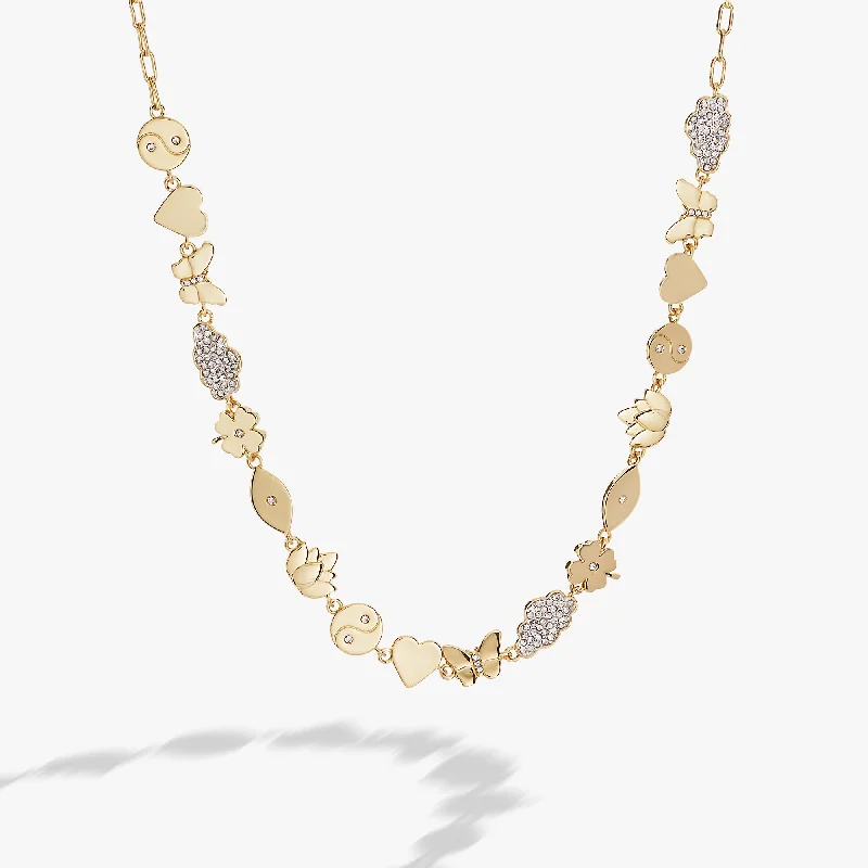 silver anklet with charms Silver Linings Chain Necklace