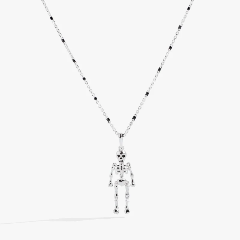 vintage rose gold engagement ring Skeleton Necklace