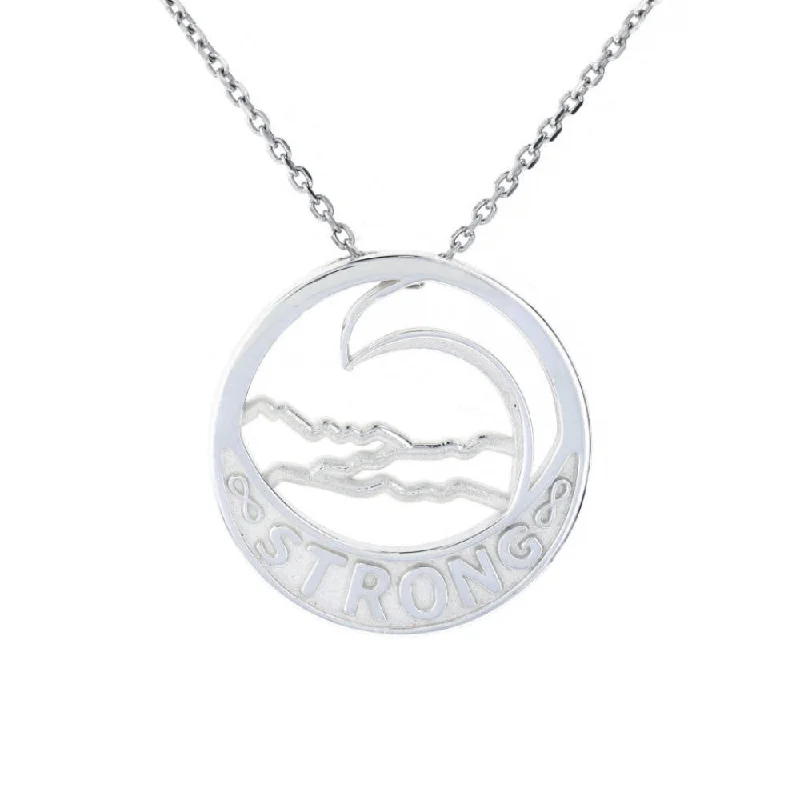 men’s sterling silver cufflinks Socal Strong Necklace