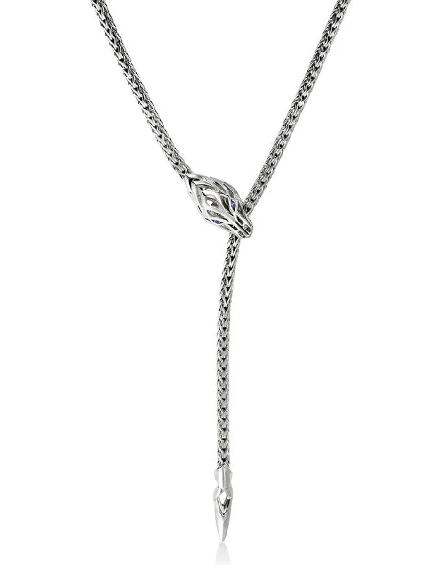unique moon phase ring Sterling Silver White Naga Necklace 23 inch
