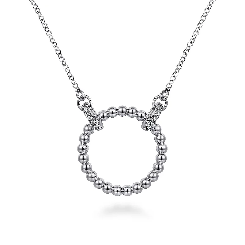 classic diamond solitaire earrings Sterling Silver White Sapphire Circle Necklace 17.5 inch classic diamond solitaire earrings Sterling Silver White Sapphire Circle Necklace 17.5 inch