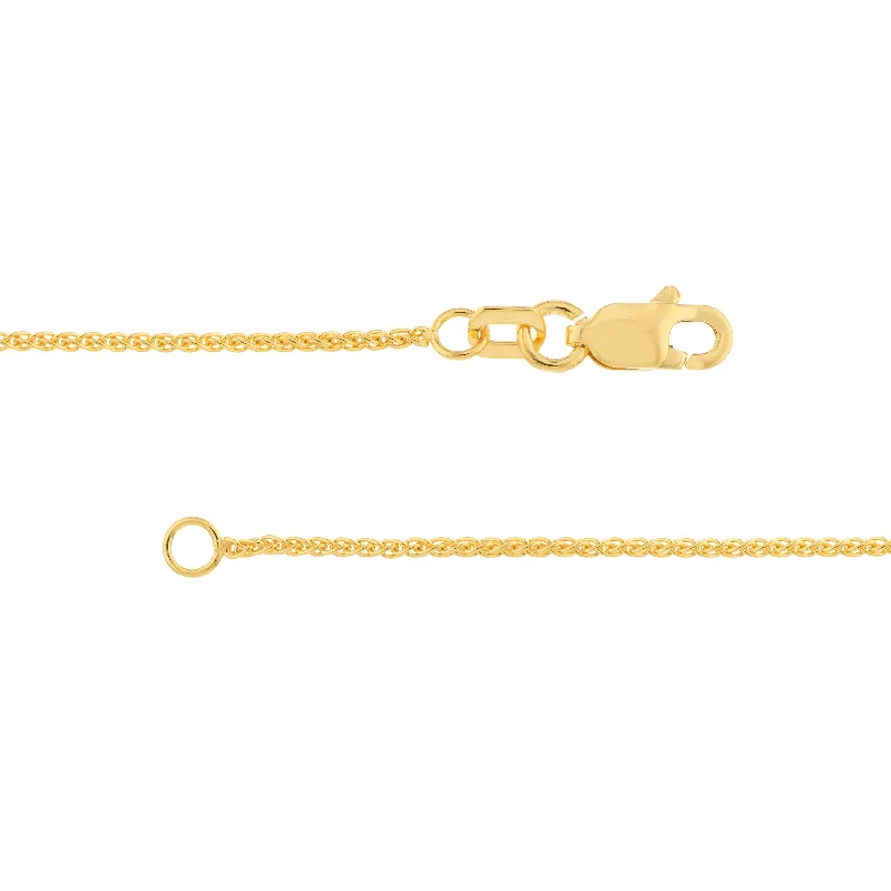 celestial meteor shower earrings Yellow Gold 18" Wheat Chain