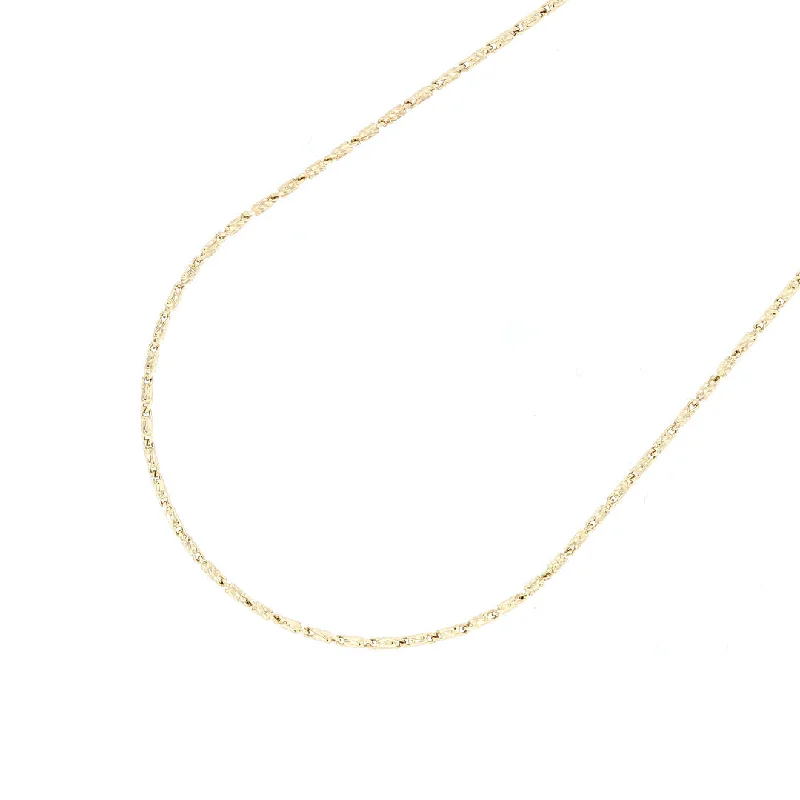 infinity knot wedding band Yellow Gold 24" Raso Chain