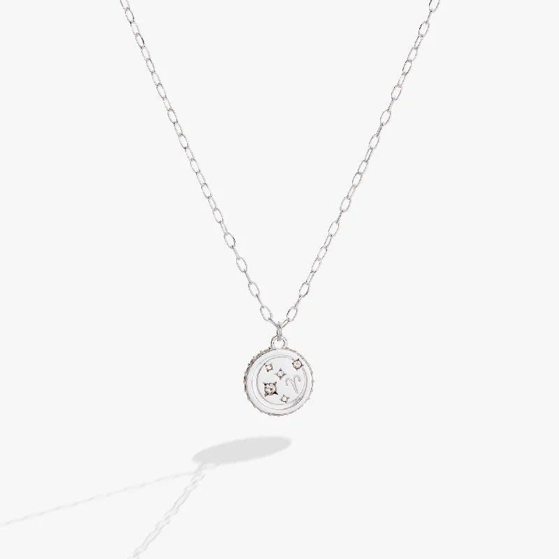 gold engagement ring vintage Aries Zodiac Precious Necklace