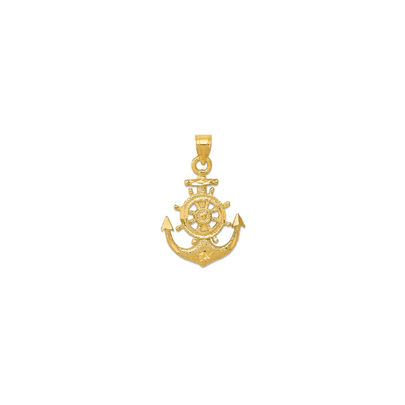 silver arrow pendant necklace Anchor Pendant (14K)