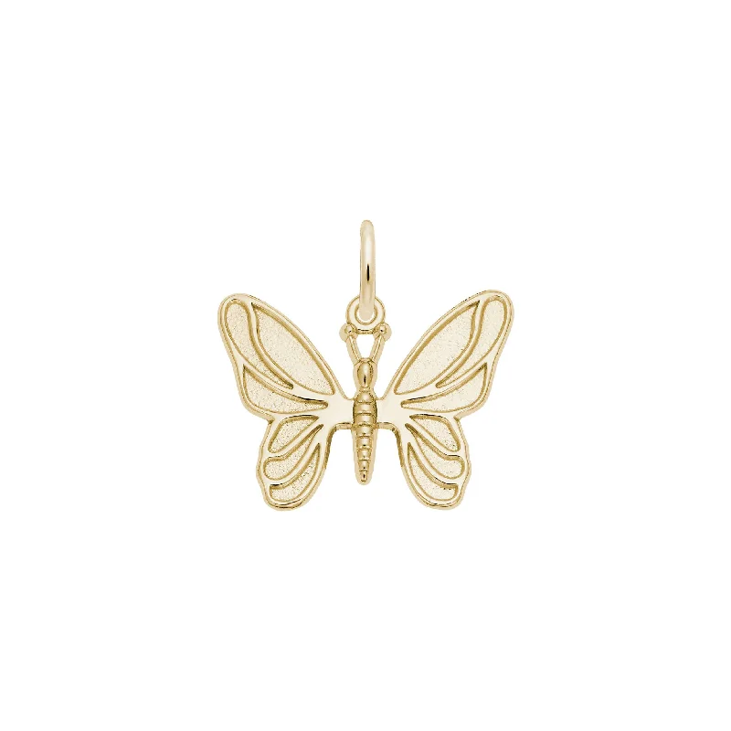 Celtic knot wedding band Butterfly Charm