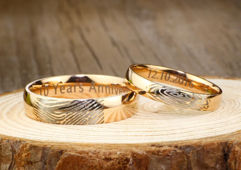 elegant art deco necklace Your Actual Finger Print Rings, His and Her Promise Rings, Rose Gold Wedding Anniversary Titanium Rings Set elegant art deco necklace Your Actual Finger Print Rings, His and Her Promise Rings, Rose Gold Wedding Anniversary Titanium Rings Set