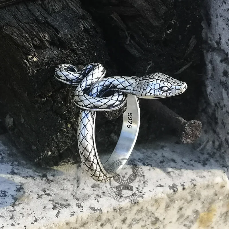 Celtic knot wedding band Covetous Silver Serpent Sterling Silver Ring