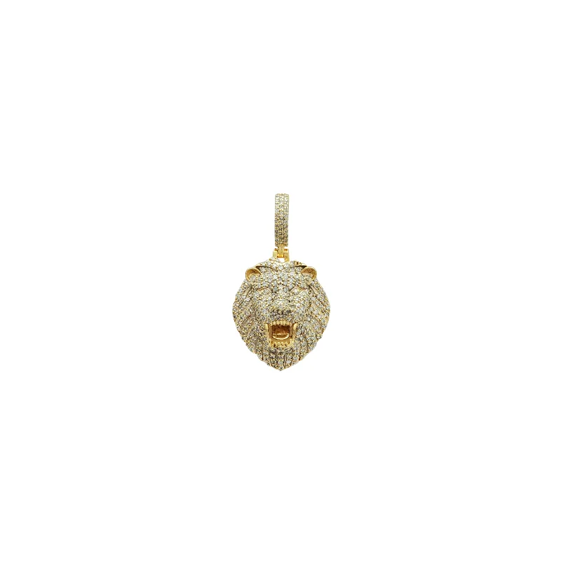 celestial lunar eclipse pendant Diamond Lion Pendant (10K)