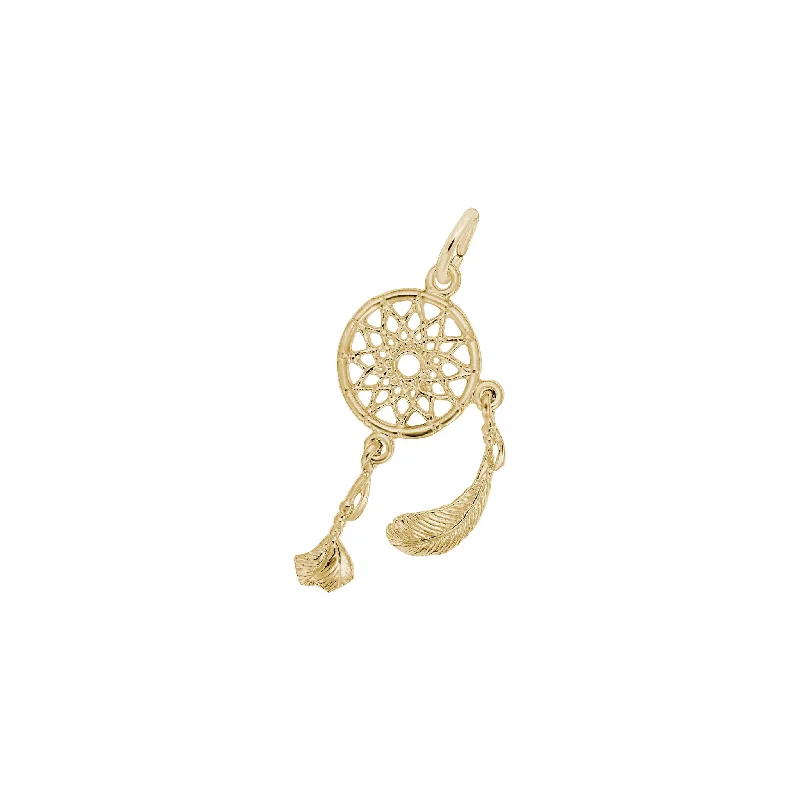 bezel set engagement ring modern Dream Catcher Charm