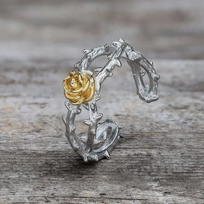 delicate chain necklace gold Gold Rose Stainless Steel Engagement Ring