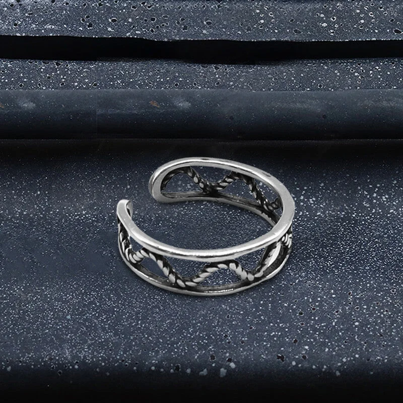 customized infinity bracelet Gothic Sword Hollow Rope Stainless Steel Ring Set