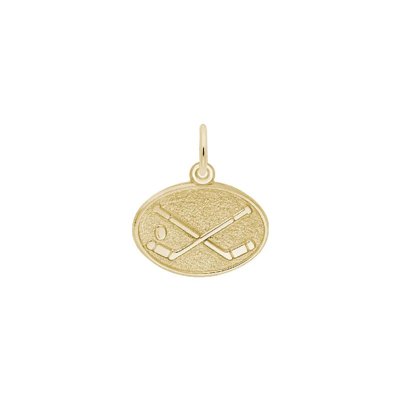 diamond wedding band for women Hockey Oval Disc Charm