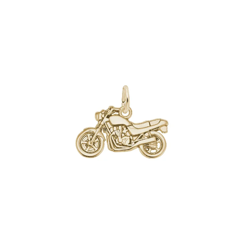 rose gold ring with diamonds Motorcycle Charm