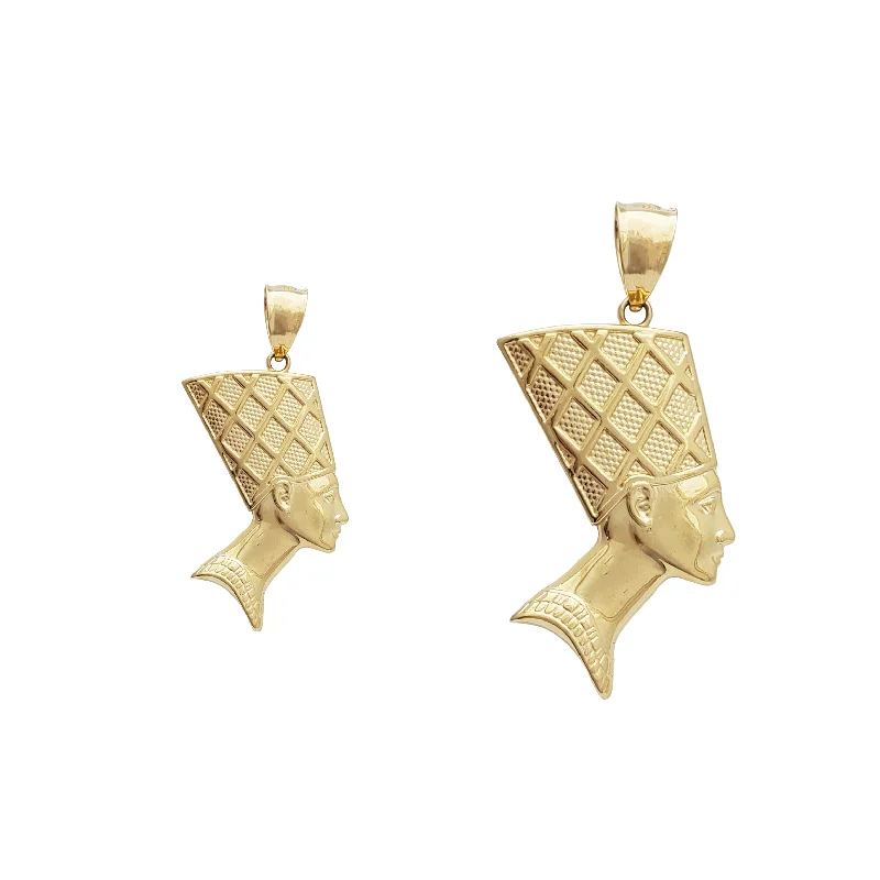 infinity couple’s ring matching set Nefertiti Pendant (14K)
