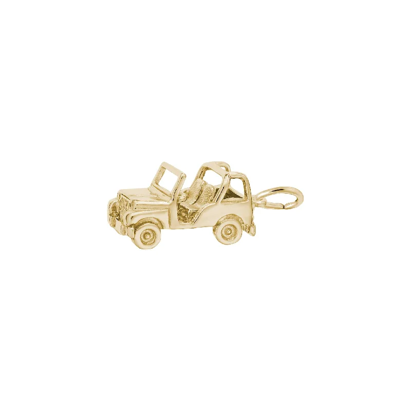 classic gold cuff bracelet Off Road Vehicle Charm