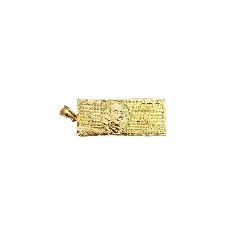 vintage pearl engagement ring One Hundred ($100) Dollar Bill Pendant (10K)