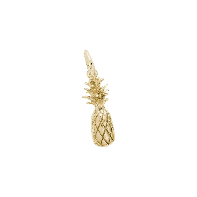 minimalist pearl pendant necklace Pineapple Charm