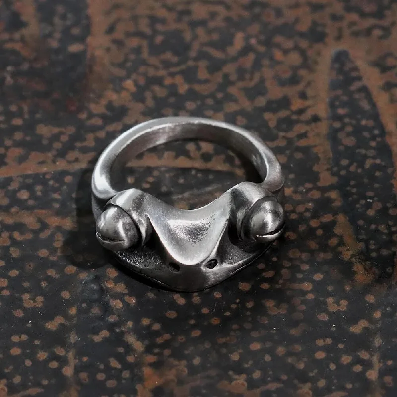 gemstone stacking rings colorful Rango Chameleon Stainless Steel Ring