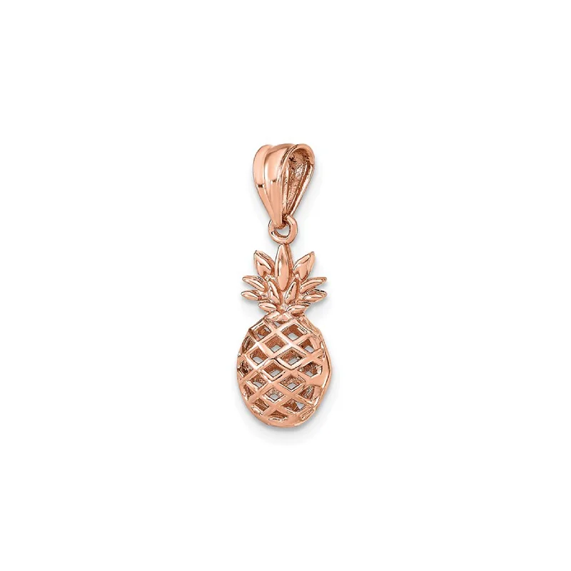 adjustable charm bracelet sterling silver Rose Hollow Pineapple Pendant