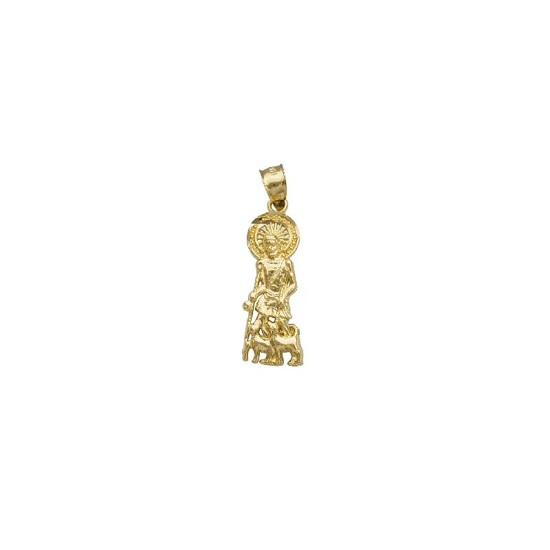 silver-plated bar necklace Saint Lazarus Pendant (14K)