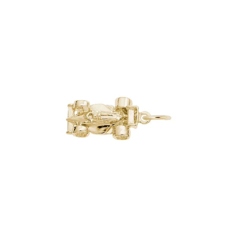 personalized ring with name Small Open Wheel Race Car Charm