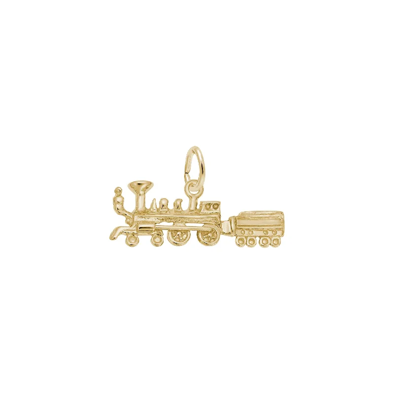 minimalist gemstone stud earrings Steam Train Charm