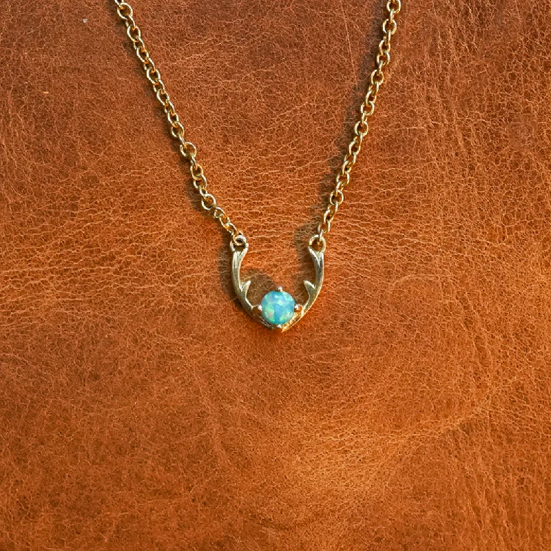 celestial orbit ring set The Antler Opal Necklace