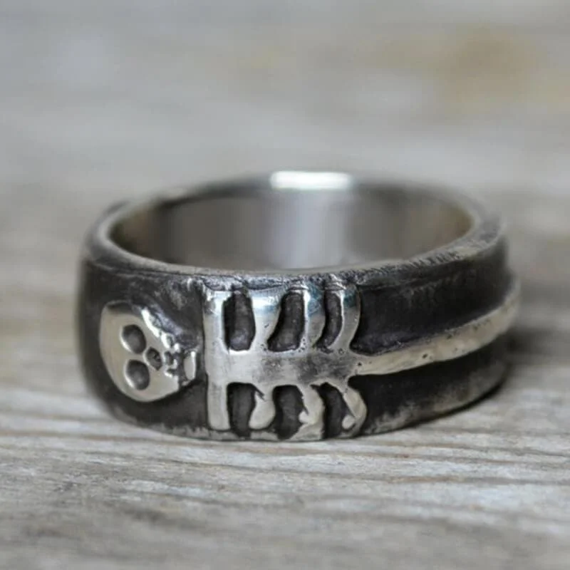 black and gold wedding band Till Death Do Us Part Stainless Steel Ring