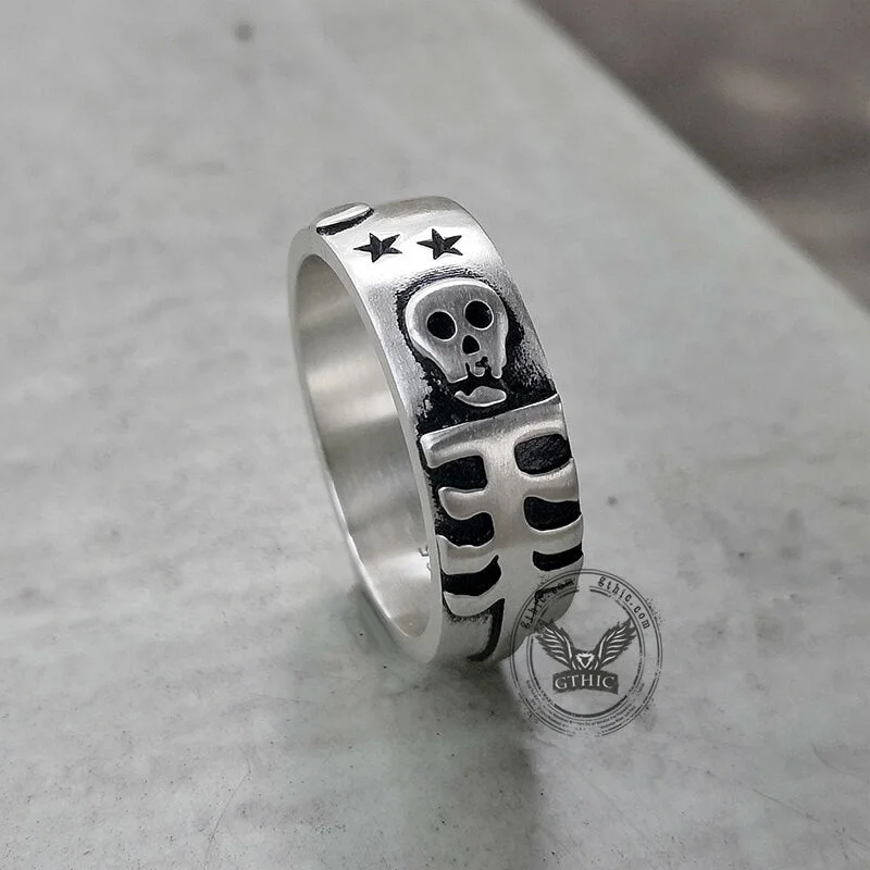 handcrafted gemstone pendant Till Death Do Us Part Sterling Silver Ring