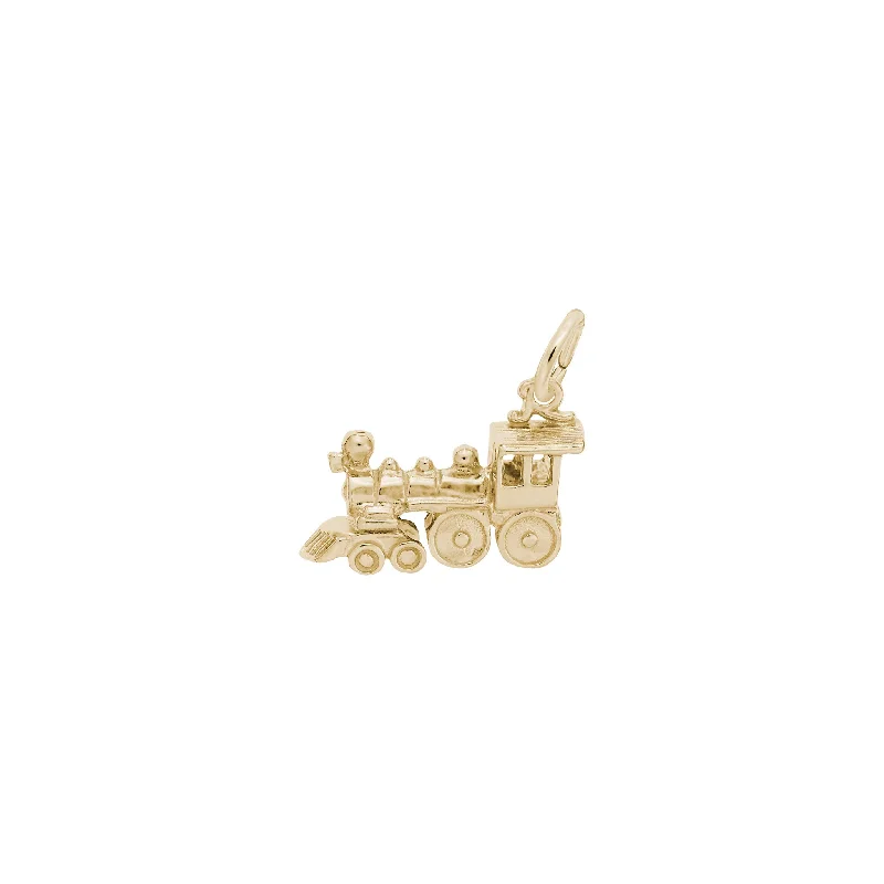 opal gemstone halo ring Train Engine Charm