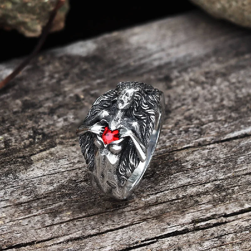 celestial star cluster earrings Vintage Open Your Heart Stainless Steel Ring