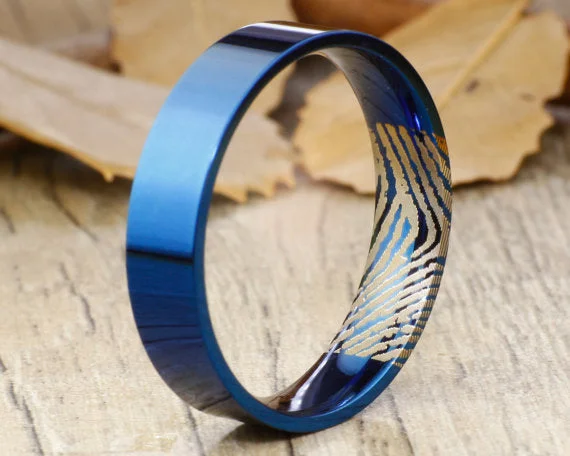 boho shell beaded anklet Your Actual Finger Print Rings, Handmade Blue Flat Polish Plain Finger Print Ring, Wedding Band, Men Ring, Titanium Ring, Anniversary Ring boho shell beaded anklet Your Actual Finger Print Rings, Handmade Blue Flat Polish Plain Finger Print Ring, Wedding Band, Men Ring, Titanium Ring, Anniversary Ring