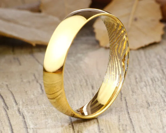 adjustable infinity charm bracelet Your Actual Finger Print Rings, Personalize PROMISE RING , Men Ring, Gold Titanium Rings 6mm adjustable infinity charm bracelet Your Actual Finger Print Rings, Personalize PROMISE RING , Men Ring, Gold Titanium Rings 6mm